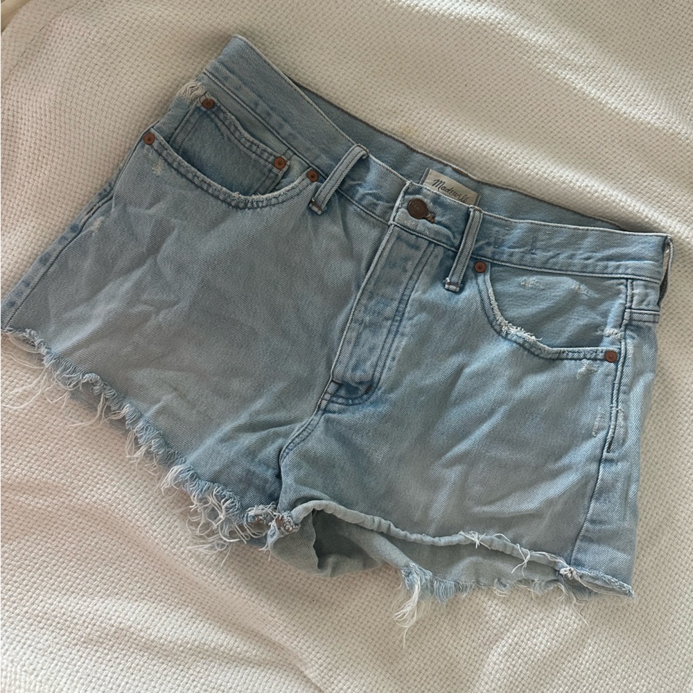 Madewell Light Blue Relaxed Denim Jean Shorts